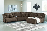 Diamond Furniture - Ashley Furniture - Top Tier 6-Piece Reclining Sectional with Chaise - 6-Piece Reclining Sectional with Chaise - 92705S1